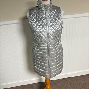 Talbots Metallic Quilted Vest